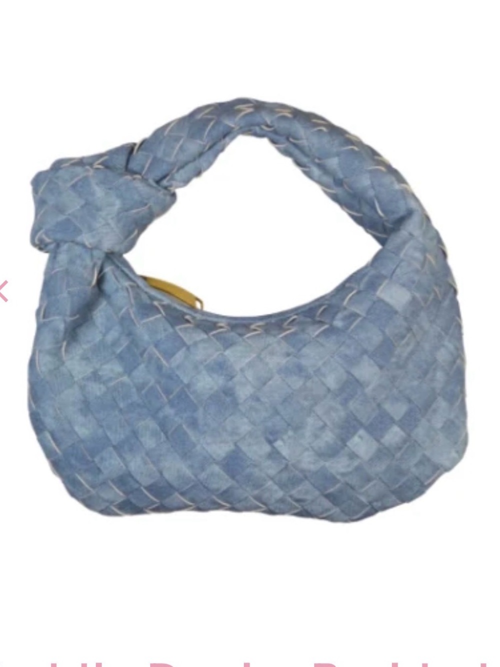 Maddie Denim Braided Knot Bag